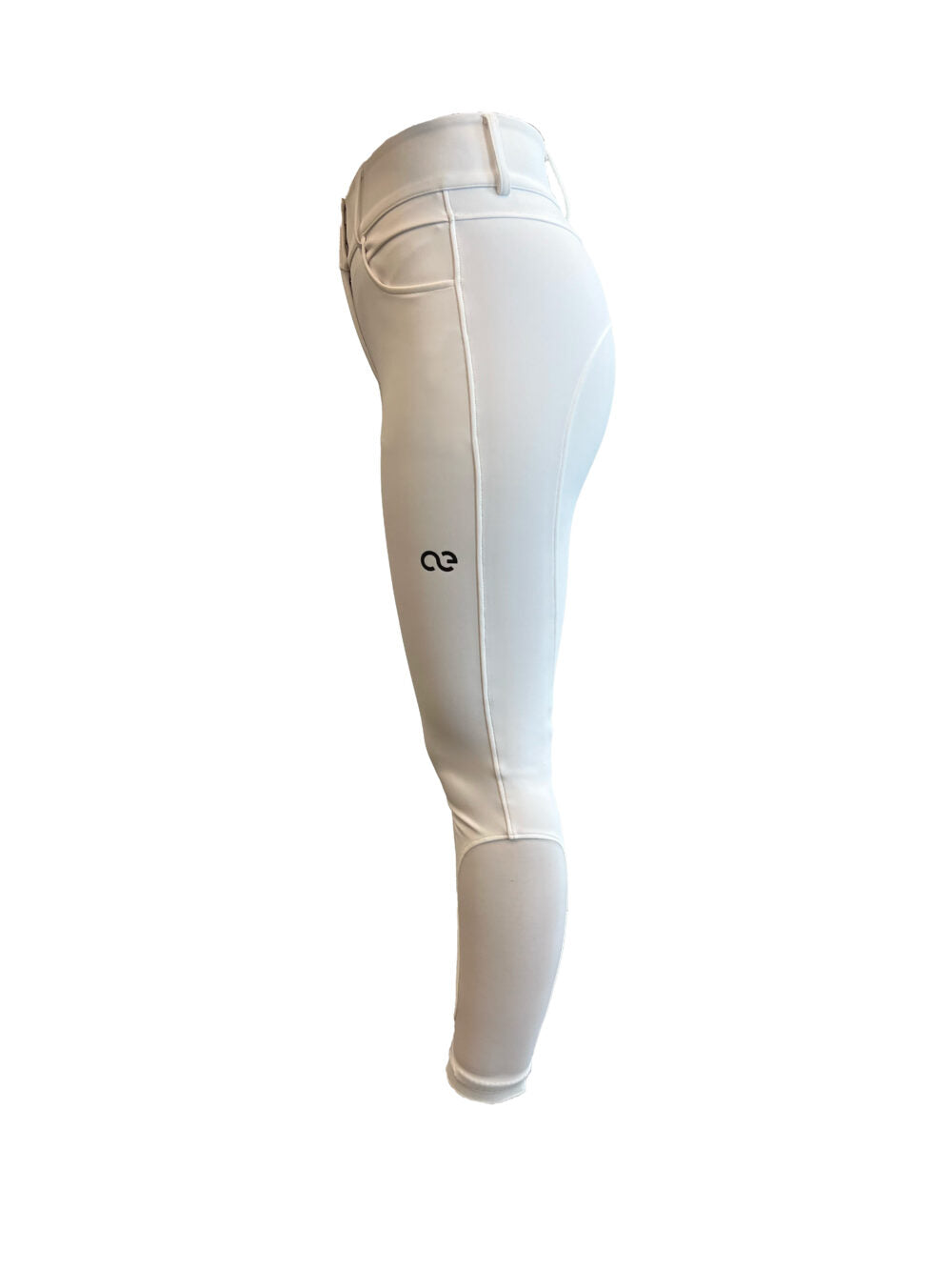 American Equus Performance Breeches white with logo on thigh on Tampa Home & Garden Store