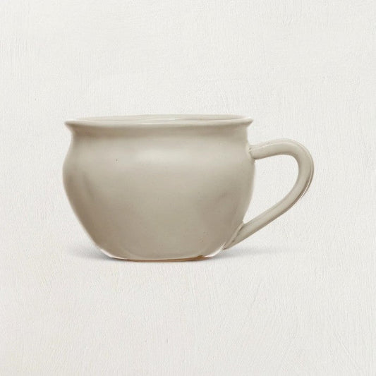 White Glazed Stoneware Mug - Tampa Home & Garden Store