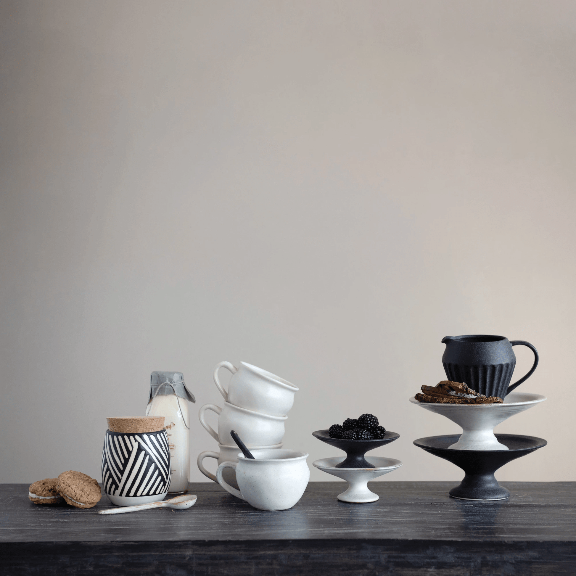 White Glazed Stoneware Mug - Tampa Home & Garden Store