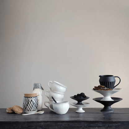 White Glazed Stoneware Mug - Tampa Home & Garden Store