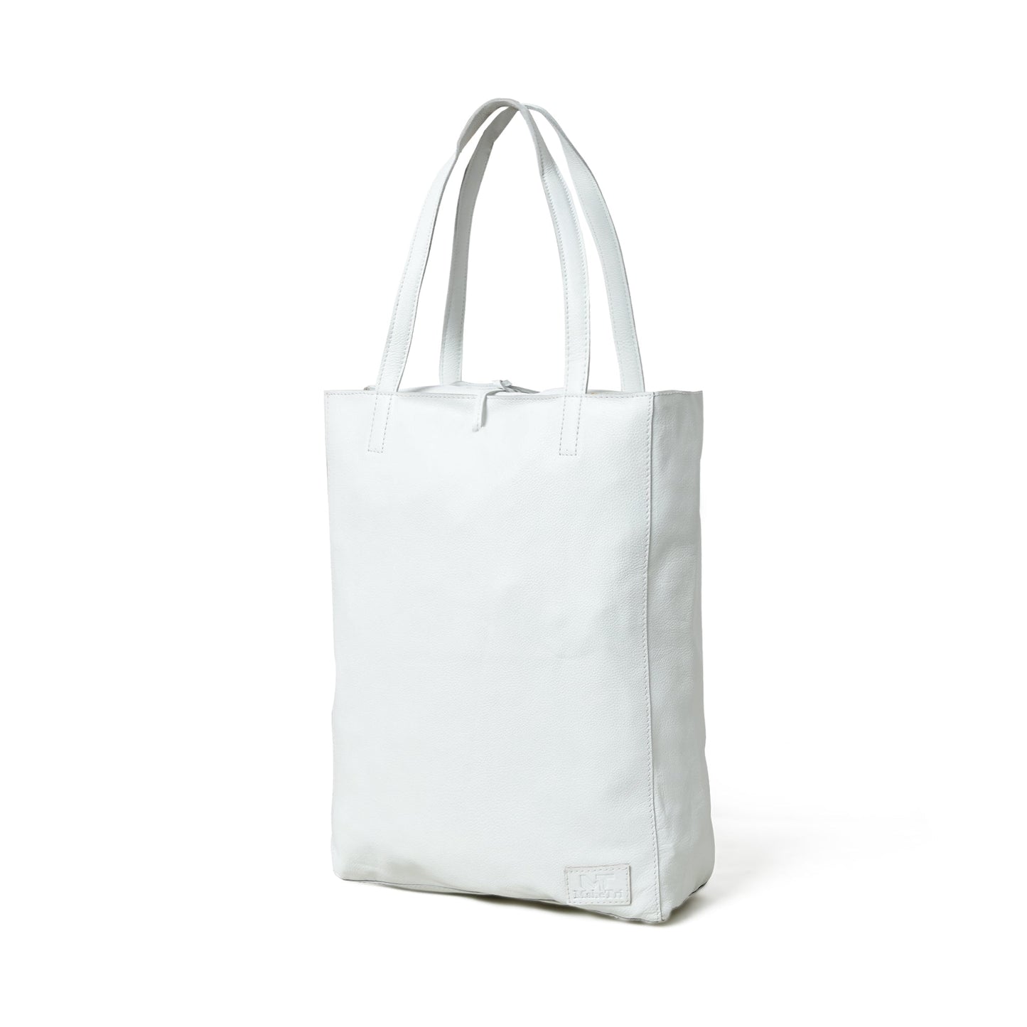 White Leather Shoulder Tote Bag - Tampa Home & Garden Store