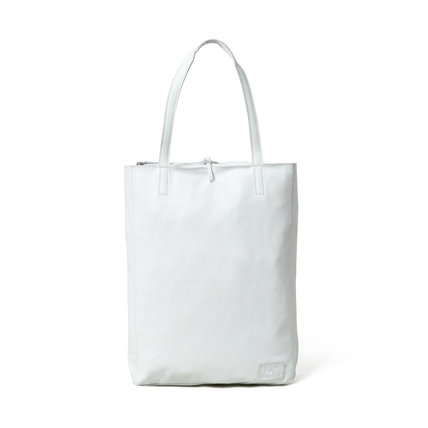 White Leather Shoulder Tote Bag - Tampa Home & Garden Store