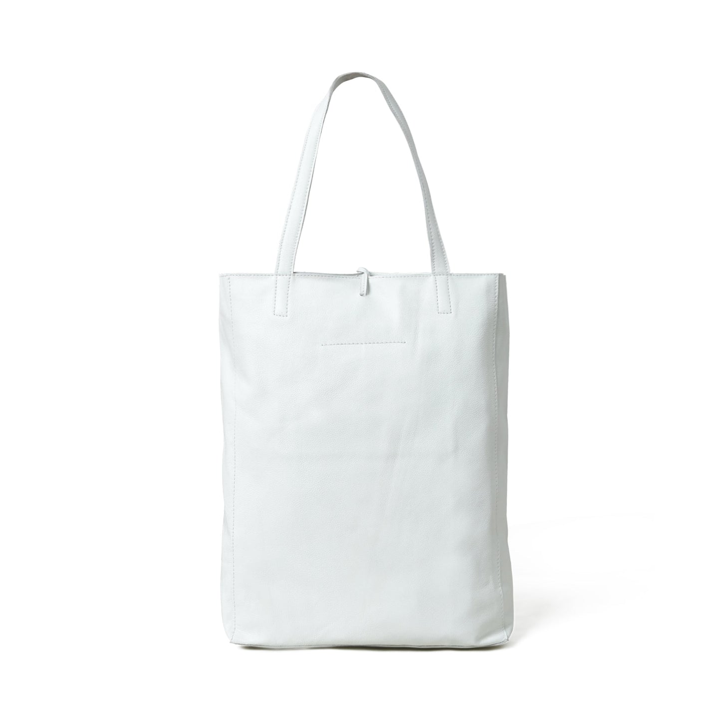 White Leather Shoulder Tote Bag - Tampa Home & Garden Store