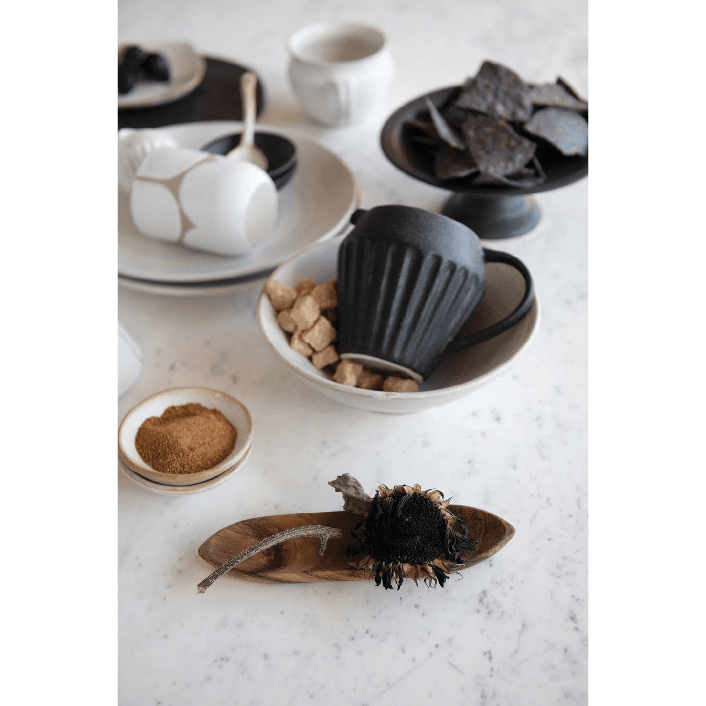 White Matte Stoneware Glazed Bowl - Tampa Home & Garden Store