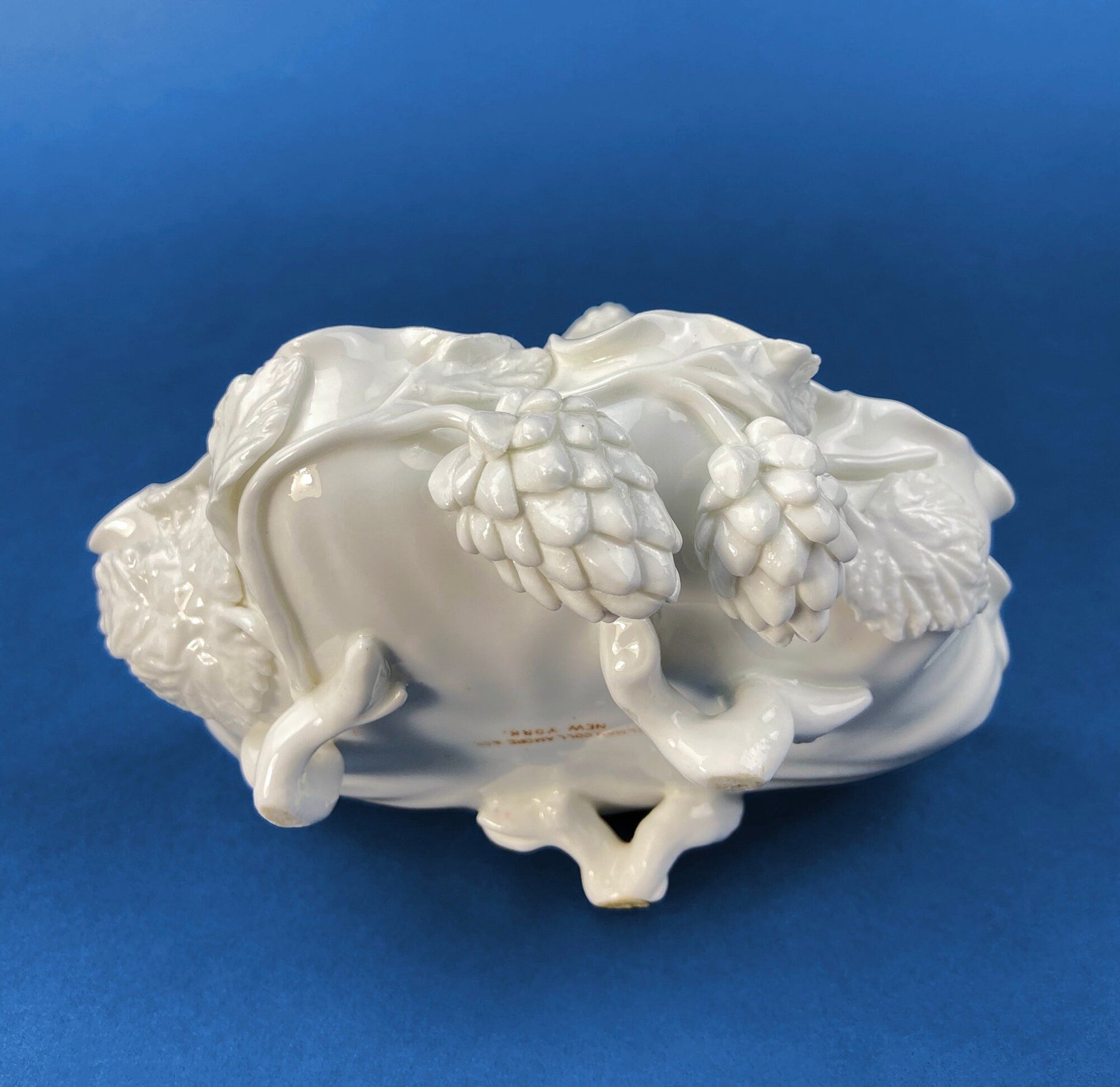 White Porcelain Cupid Soap Potpourri Serving Dish. Cupid Playing Flute. Gilman Coll. "Amore", NY. Original. Gift of Love. White Table Decor. - Tampa Home & Garden Store