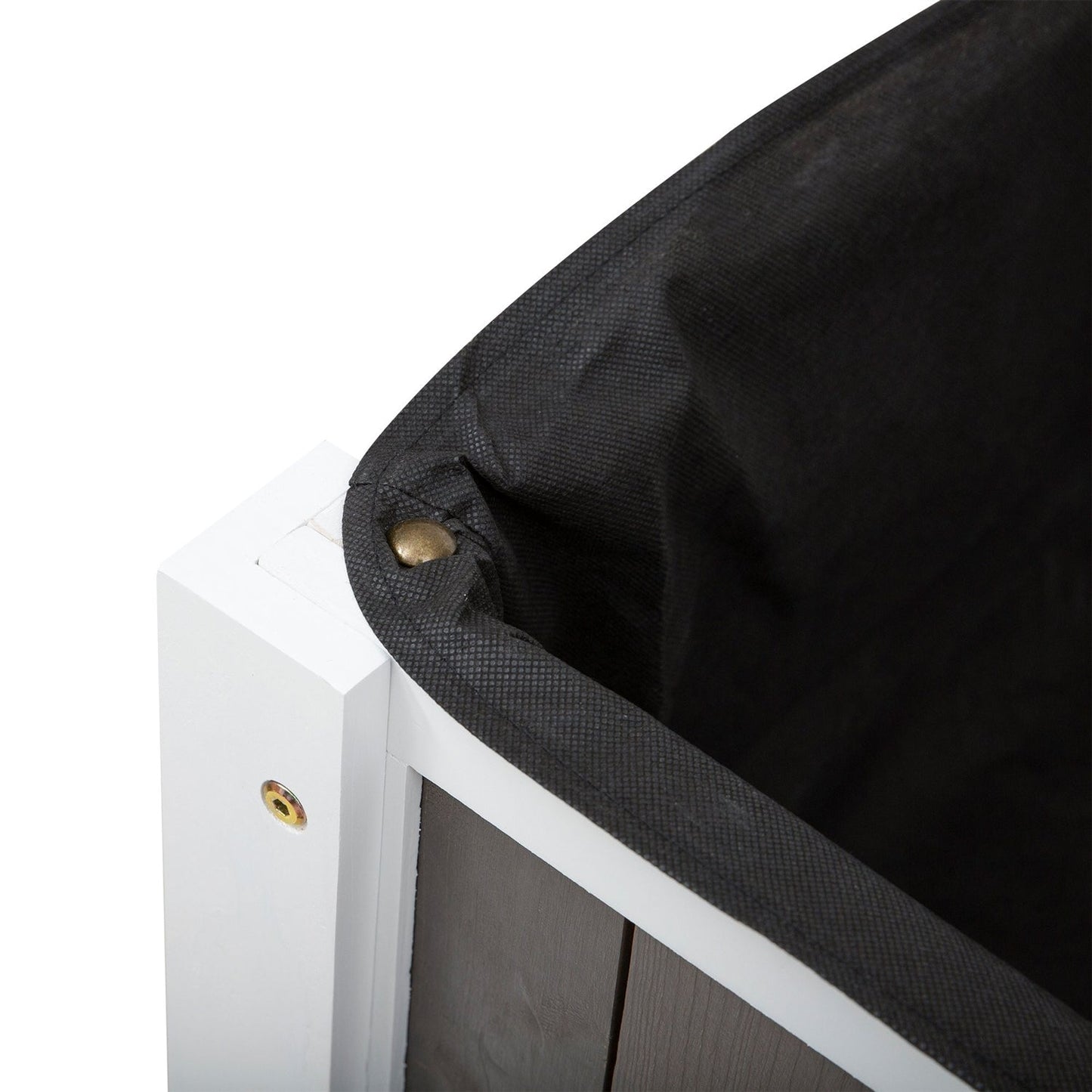 White Wooden 2 Level Elevated Raised Garden Planter Bed - Tampa Home & Garden Store