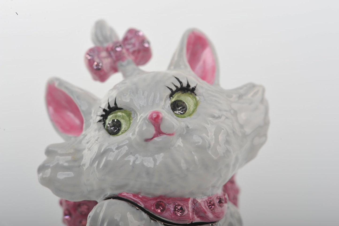 White and Pink Cat - Tampa Home & Garden Store