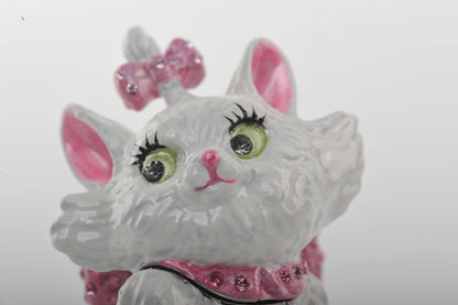 White and Pink Cat - Tampa Home & Garden Store