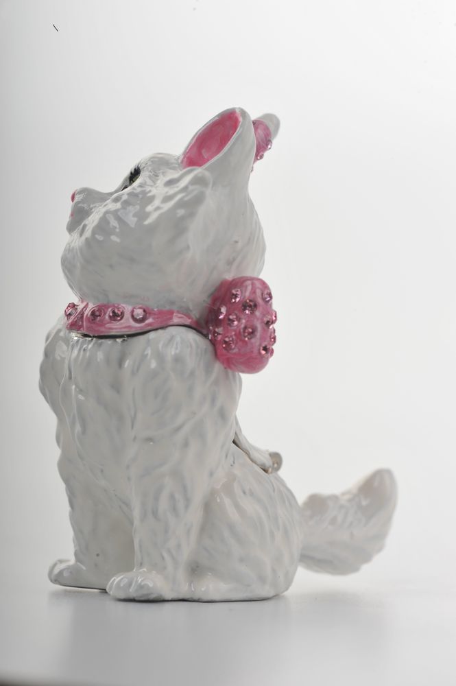 White and Pink Cat - Tampa Home & Garden Store