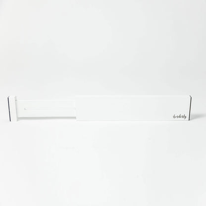 Bamboo Expandable Drawer Dividers – White, by Horderly, in white packaging on Tampa Home & Garden Store
