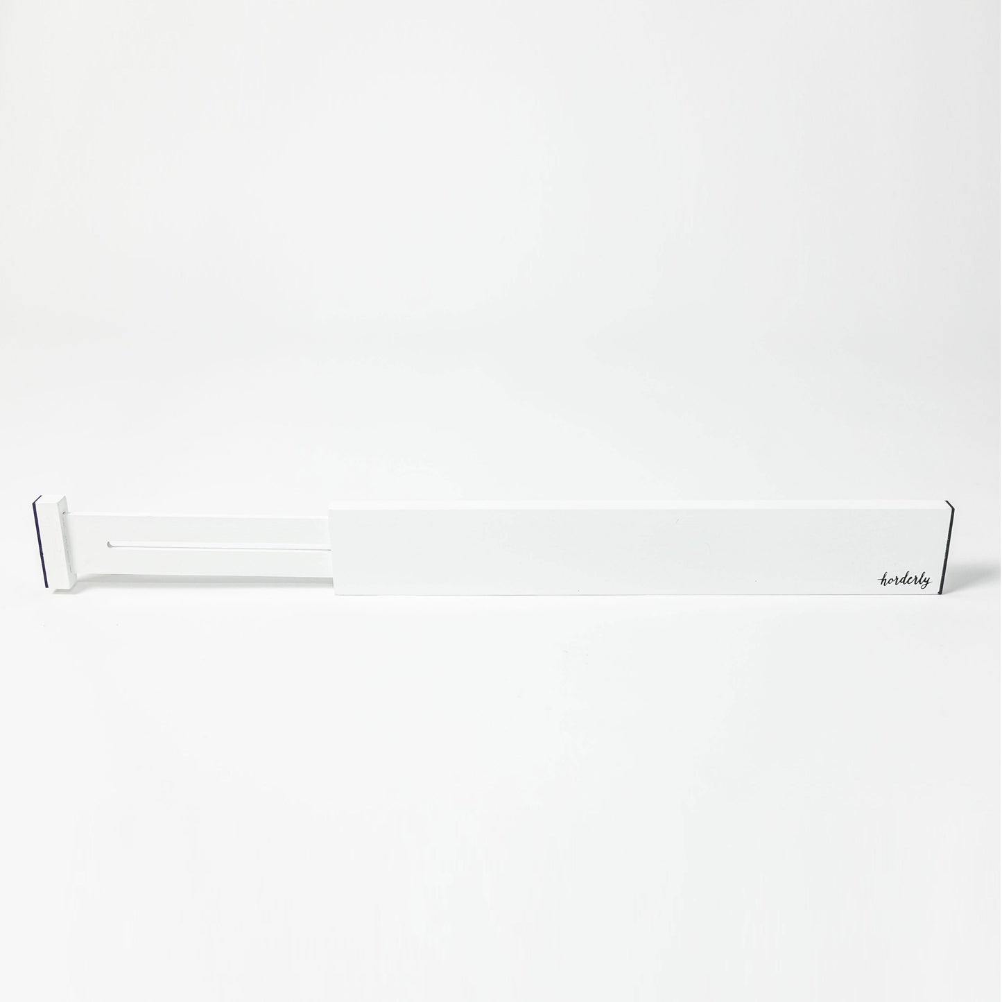 Bamboo Expandable Drawer Dividers White by Horderly; white divider rails in packaging on Tampa Home & Garden Store