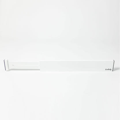 Bamboo Expandable Drawer Dividers White by Horderly; white divider rails in packaging on Tampa Home & Garden Store