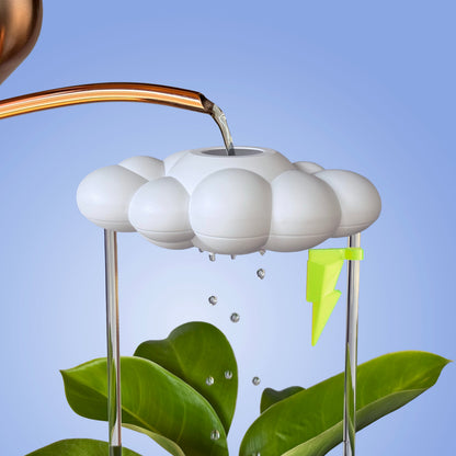 Original Dripping Rain Cloud with Neon Lightning Bolt Charm