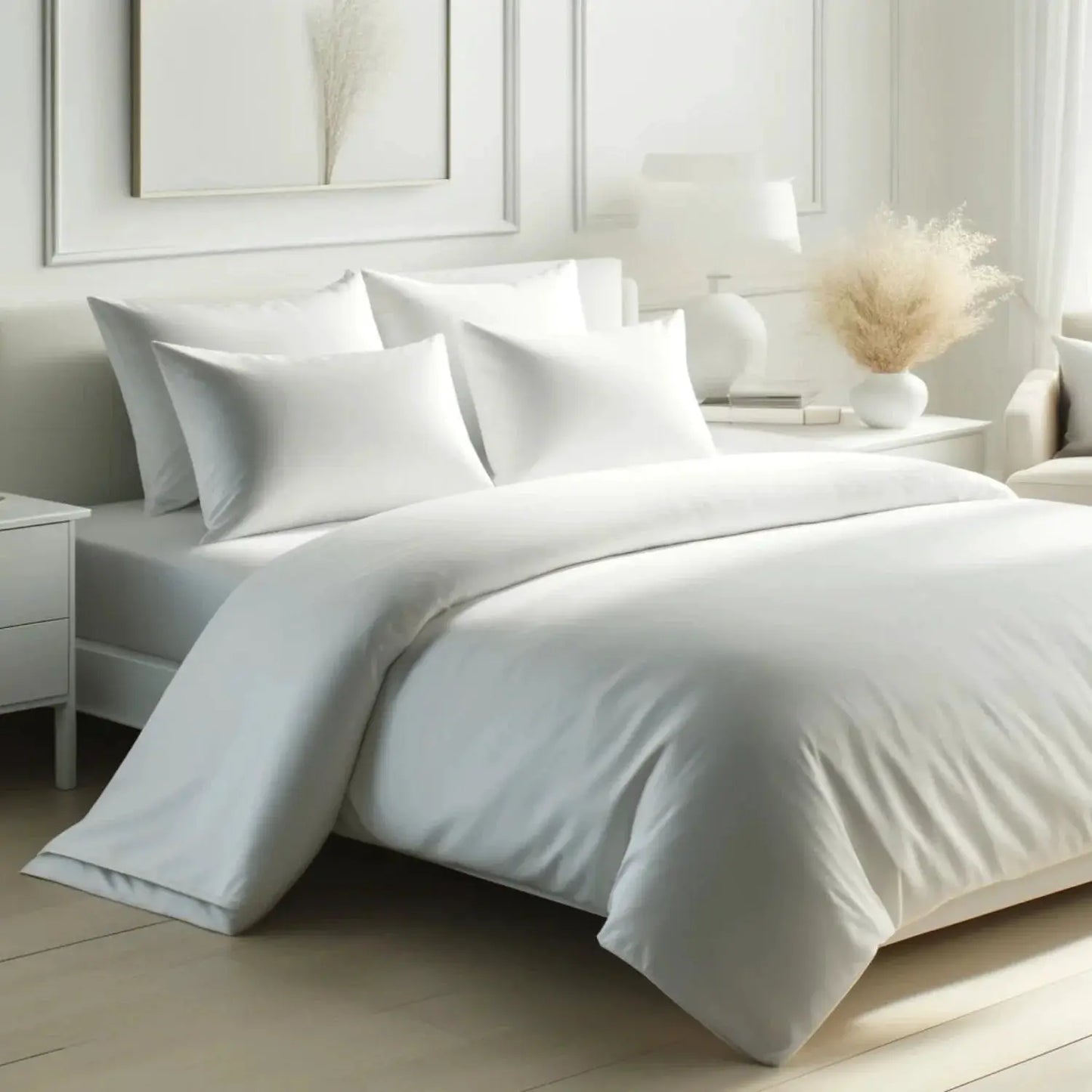 Bamboo Duvet Cover and Shams Set in Viscose