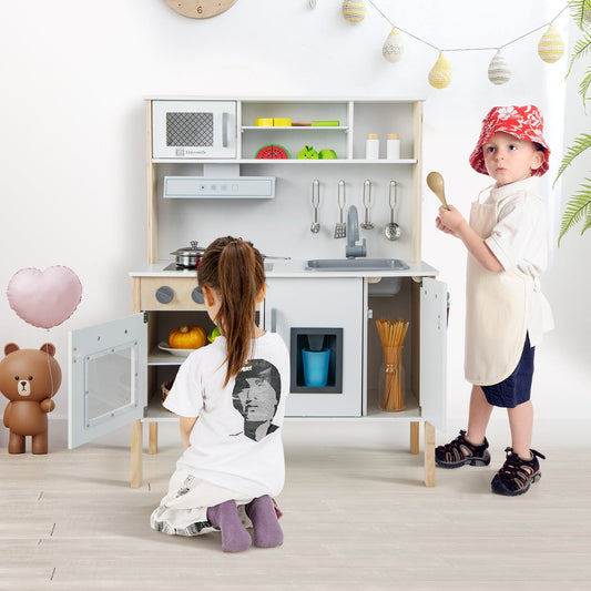 Wooden Pretend Play Kitchen Set for Toddlers - Tampa Home & Garden Store