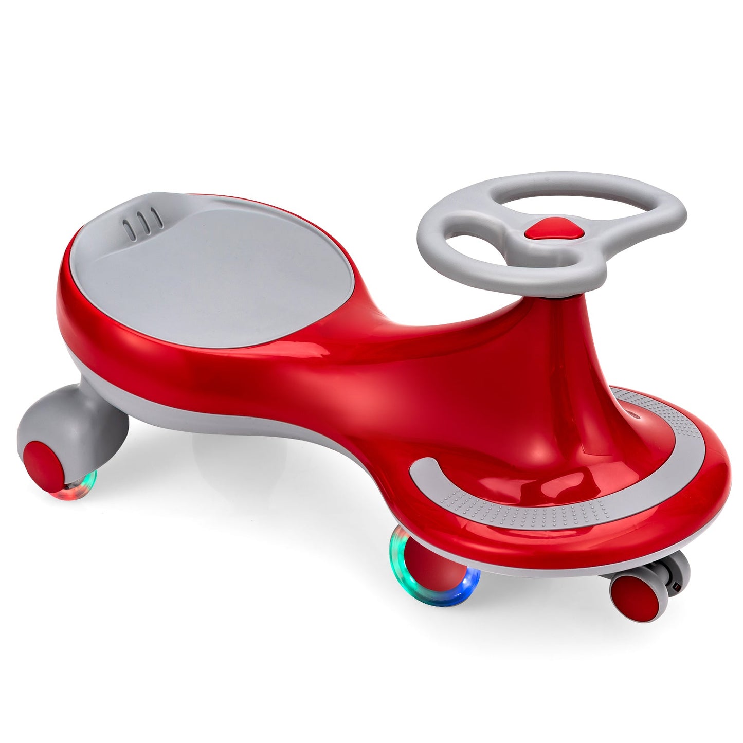 Wiggle Car Ride-on Toy with Flashing Wheels-Blue