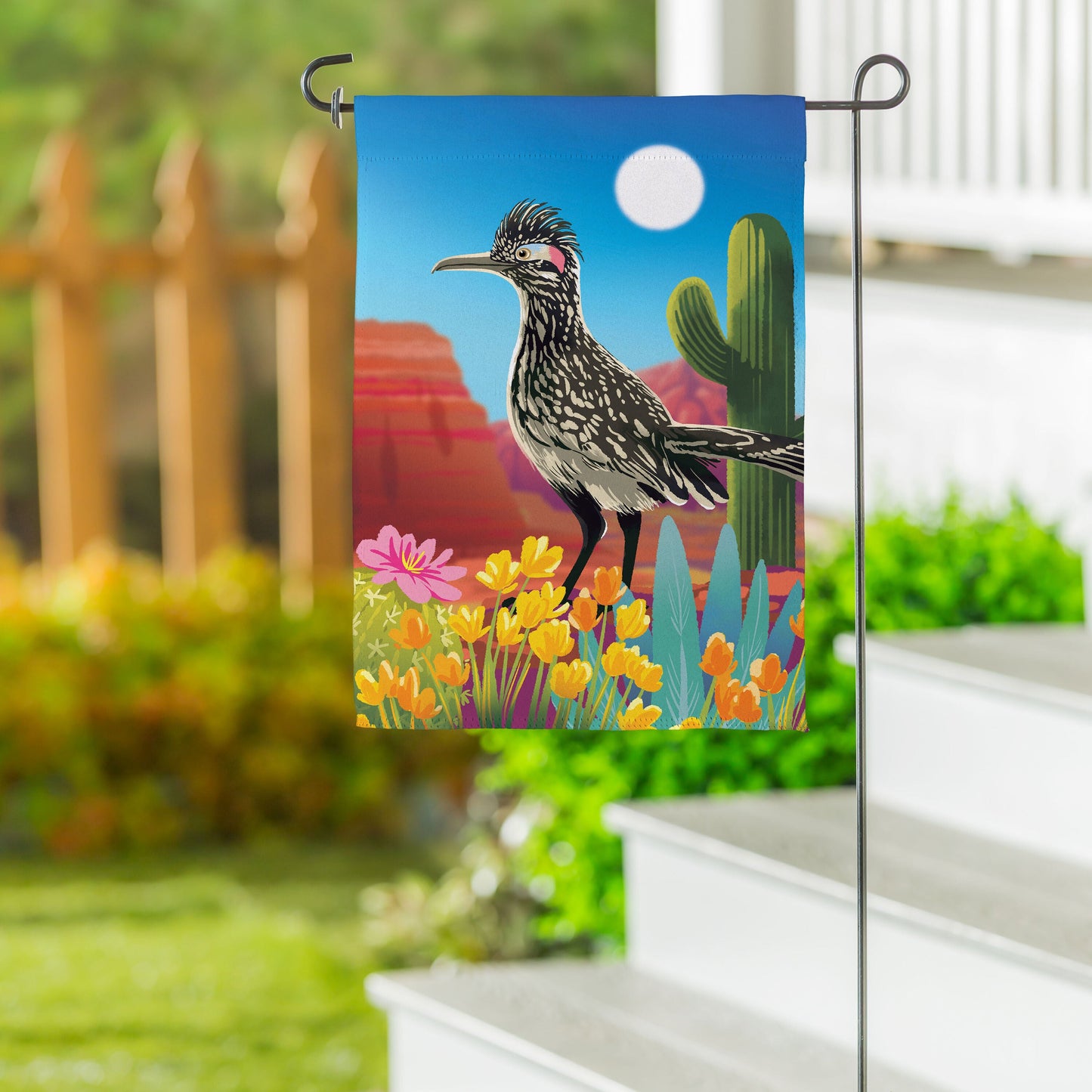 Wild Roadrunner Suede Garden Flag - Tampa Home & Garden Store