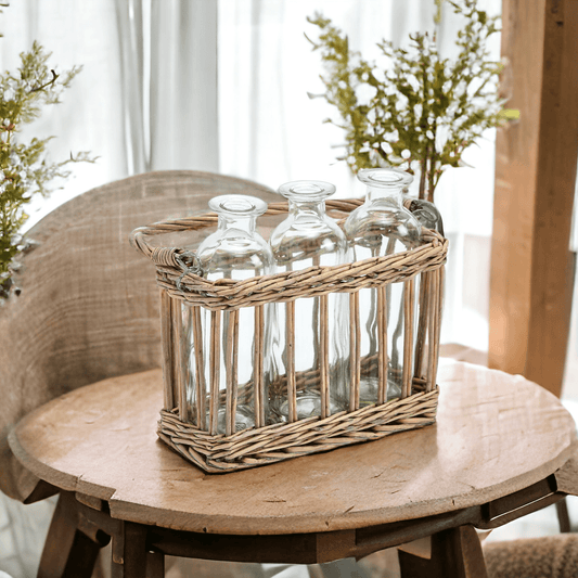 Willow Wrapped Vases - Tampa Home & Garden Store