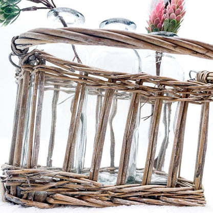Willow Wrapped Vases - Tampa Home & Garden Store
