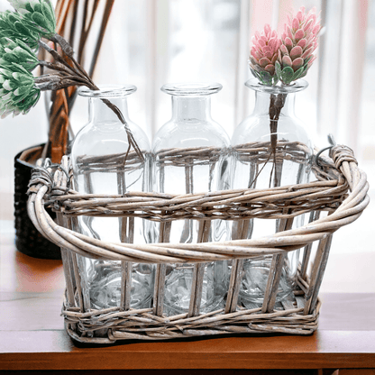 Willow Wrapped Vases - Tampa Home & Garden Store