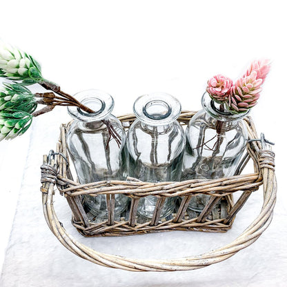 Willow Wrapped Vases - Tampa Home & Garden Store