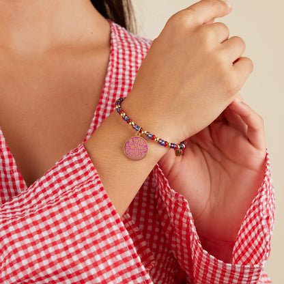 Willy Wonka Chocolate Factory Beaded Charm Bangle