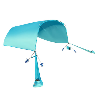 Wind Powered Beach Tent Portable Sun Shelter Canopy, turquoise, GemGear sail tent on Tampa Home & Garden Store