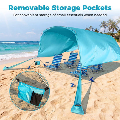 Wind Powered Beach Tent Portable Sun Shelter