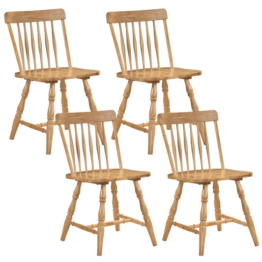 Windsor Dining Chairs Set of 4 with Curved Back