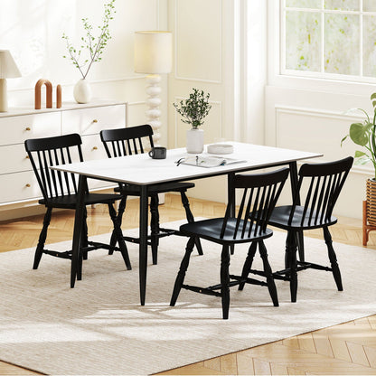 Windsor Dining Chairs Set of 2 with Curved Back