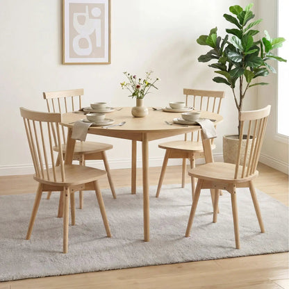 Windsor Dining Chairs Set of 4 with Swivel Seats