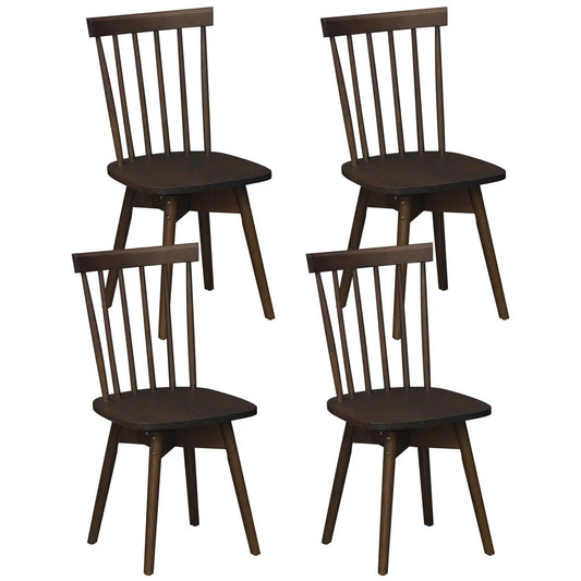 Windsor Dining Chairs Set of 4 with Swivel Seats