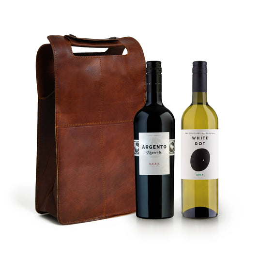 Wine Bottle Leather Cover - Tampa Home & Garden Store