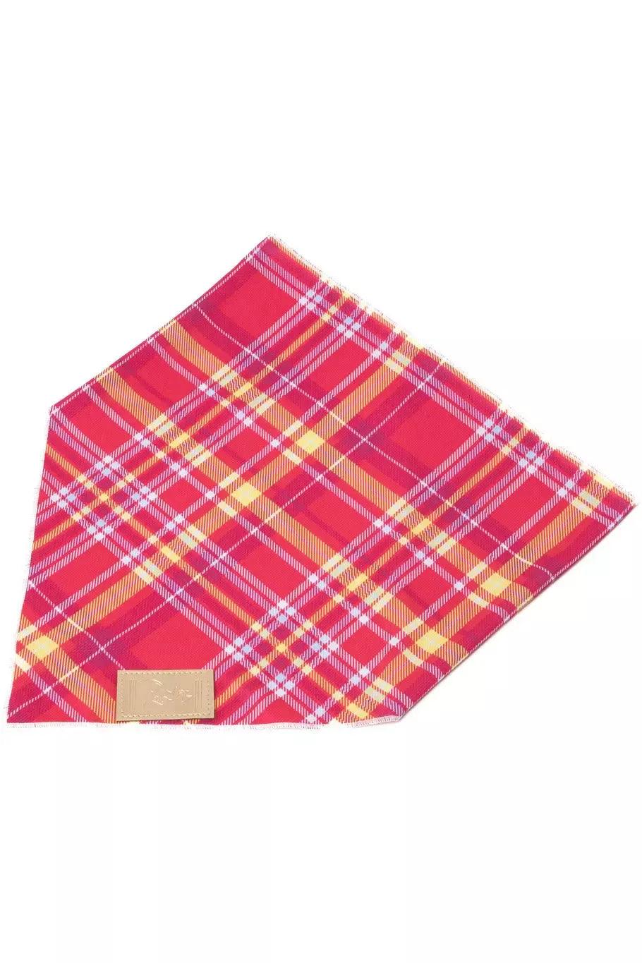 Wine Plaid Dog Bandana - Tampa Home & Garden Store