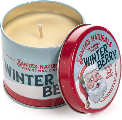Winter Berry 9 oz Tin Candle - Tampa Home & Garden Store