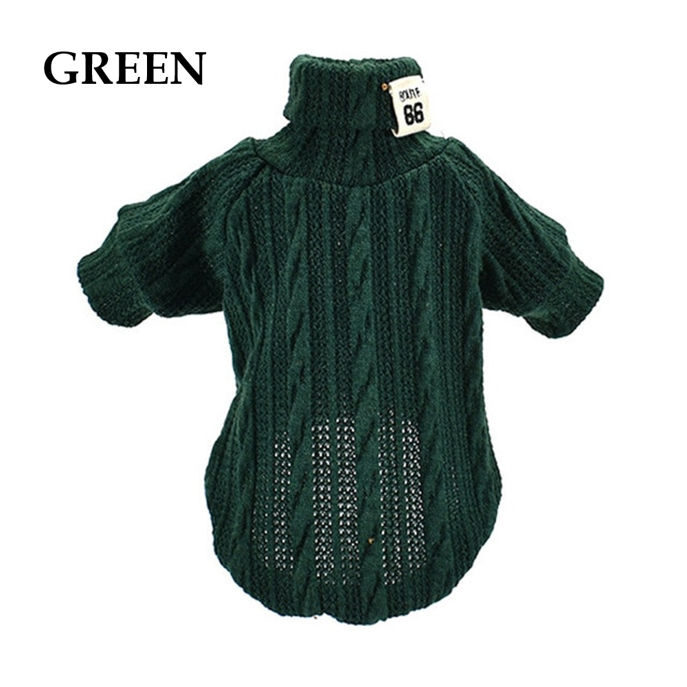 Winter Warm Knitted Turtleneck Sweater for Small Dogs or Cats - Tampa Home & Garden Store