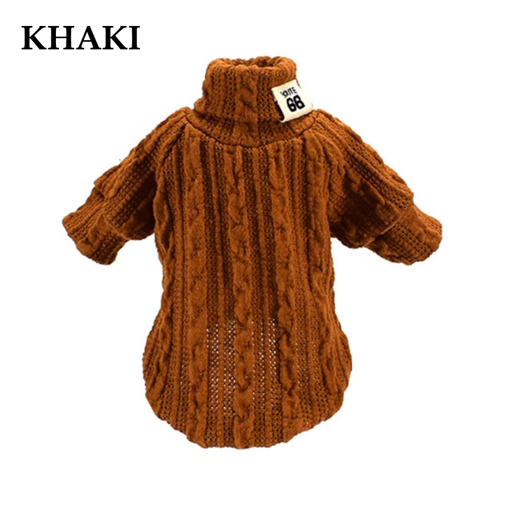 Winter Warm Knitted Turtleneck Sweater for Small Dogs or Cats - Tampa Home & Garden Store