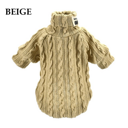 Winter Warm Knitted Turtleneck Sweater for Small Dogs or Cats - Tampa Home & Garden Store