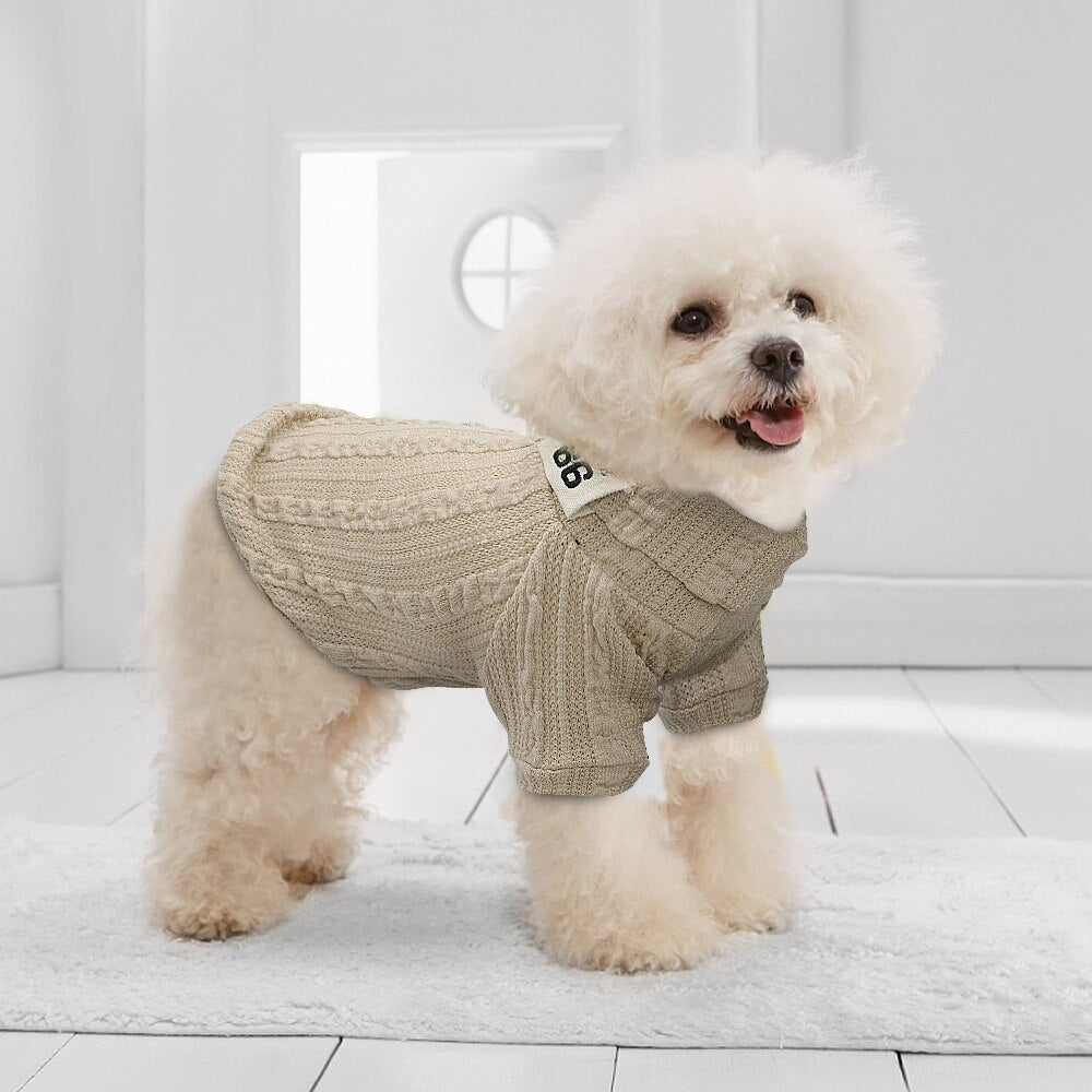 Winter Warm Knitted Turtleneck Sweater for Small Dogs or Cats - Tampa Home & Garden Store