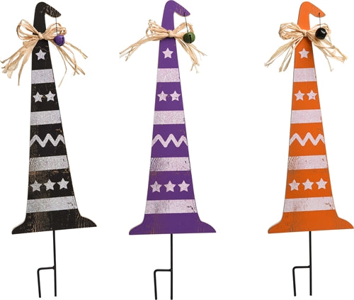 Witch Hat Lawn Stake Orange - Tampa Home & Garden Store