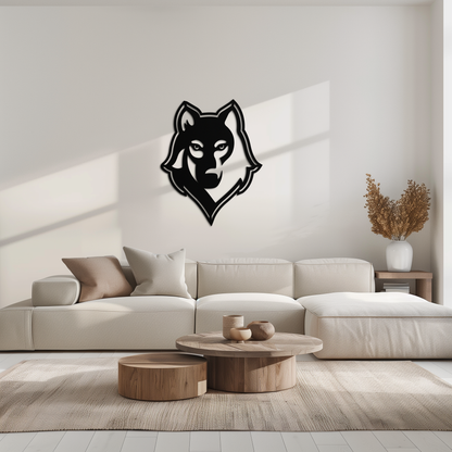 Wolf Metal Wall Art - Geometric Wolf Head Wall Decor- KAF178 - Tampa Home & Garden Store