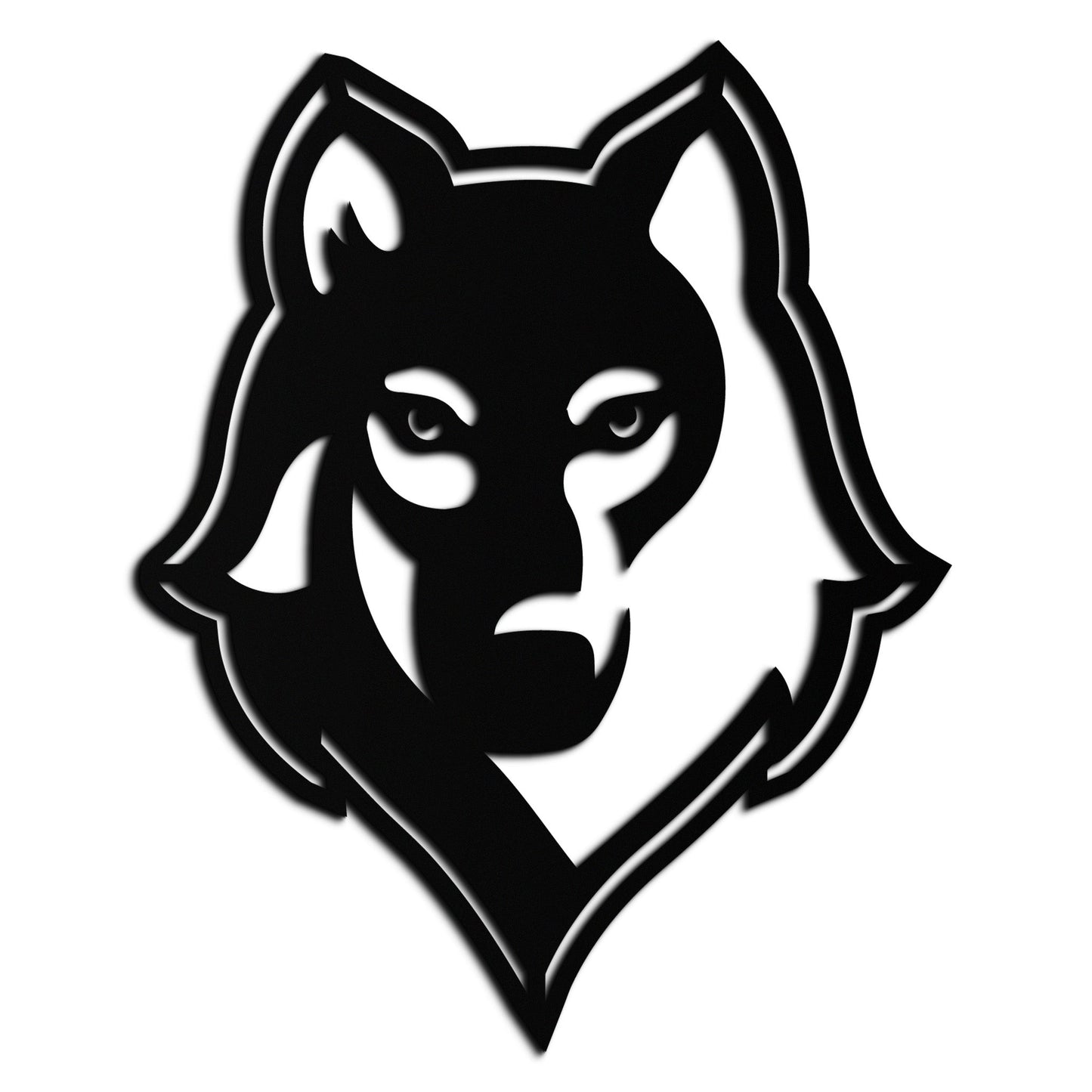 Wolf Metal Wall Art - Geometric Wolf Head Wall Decor- KAF178 - Tampa Home & Garden Store