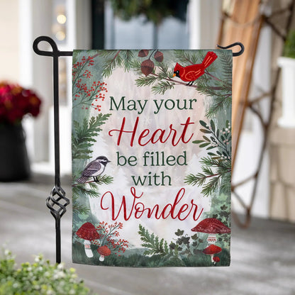 Wondering Heart Applique Garden Flag - Tampa Home & Garden Store