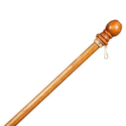 Wood House Flag Pole with Ring - Tampa Home & Garden Store