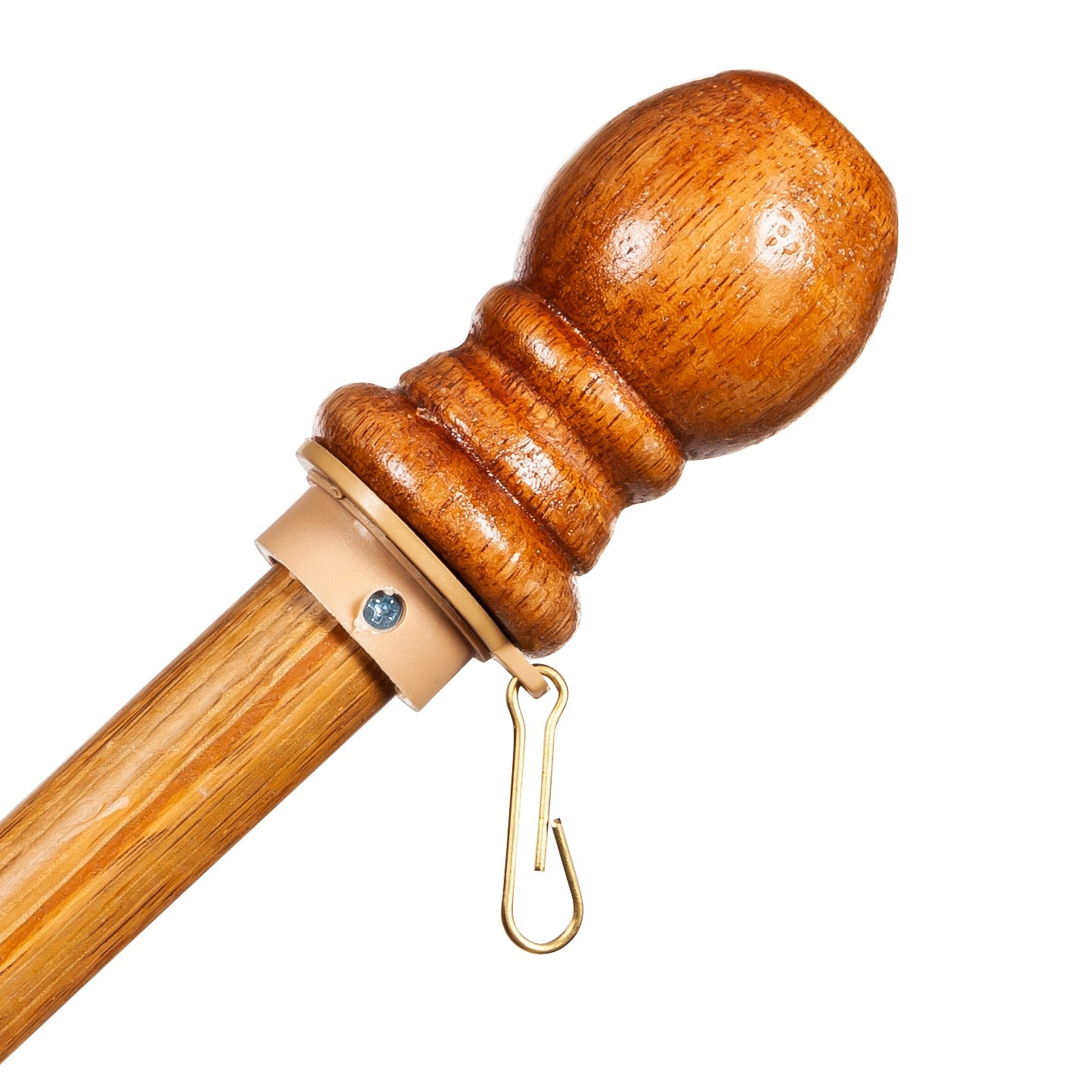 Wood House Flag Pole with Ring - Tampa Home & Garden Store