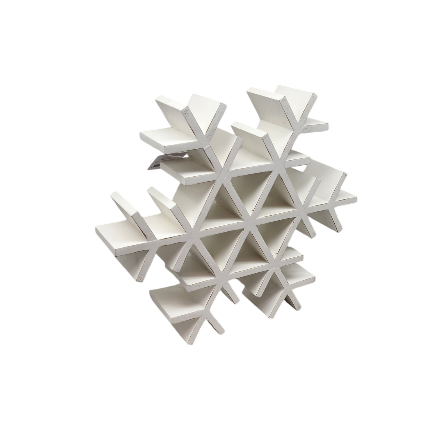 Wood Tabletop Snowflake - - Tampa Home & Garden Store