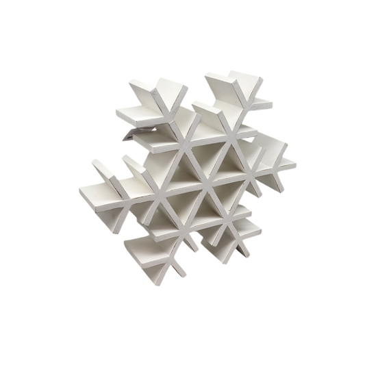 Wood Tabletop Snowflake - - Tampa Home & Garden Store