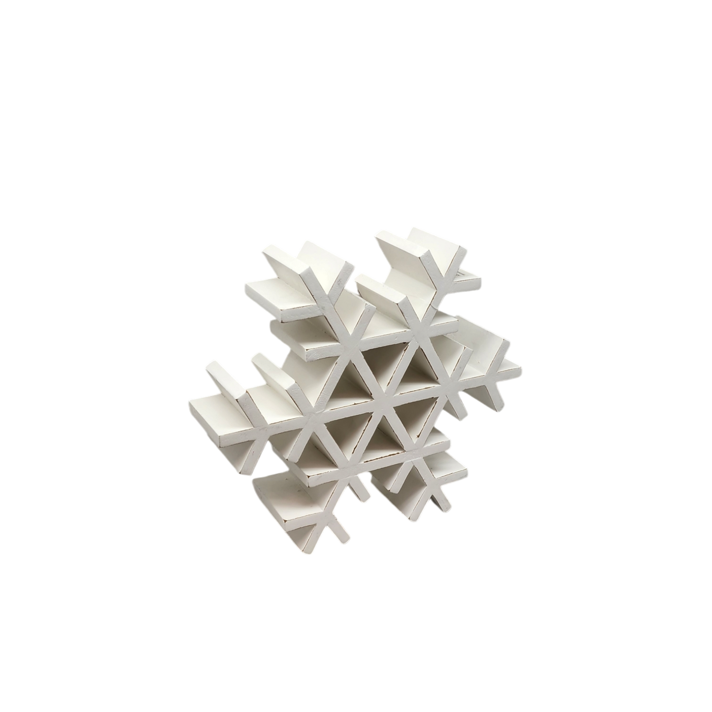 Wood Tabletop Snowflake - - Tampa Home & Garden Store