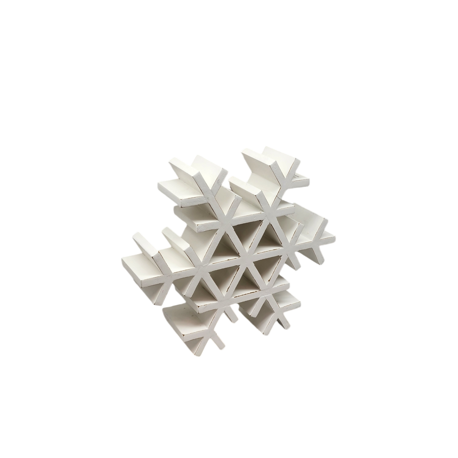 Wood Tabletop Snowflake - - Tampa Home & Garden Store