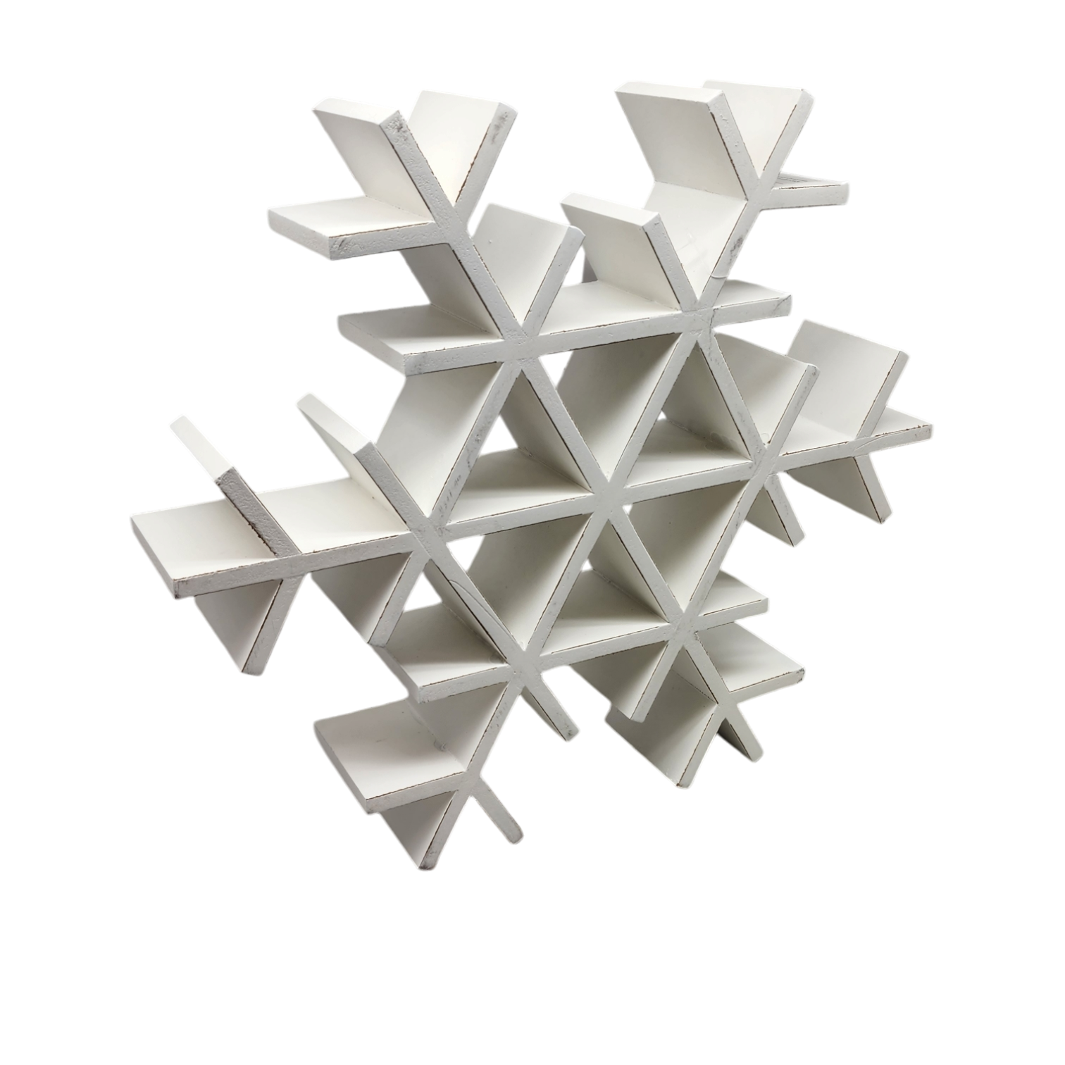 Wood Tabletop Snowflake - - Tampa Home & Garden Store